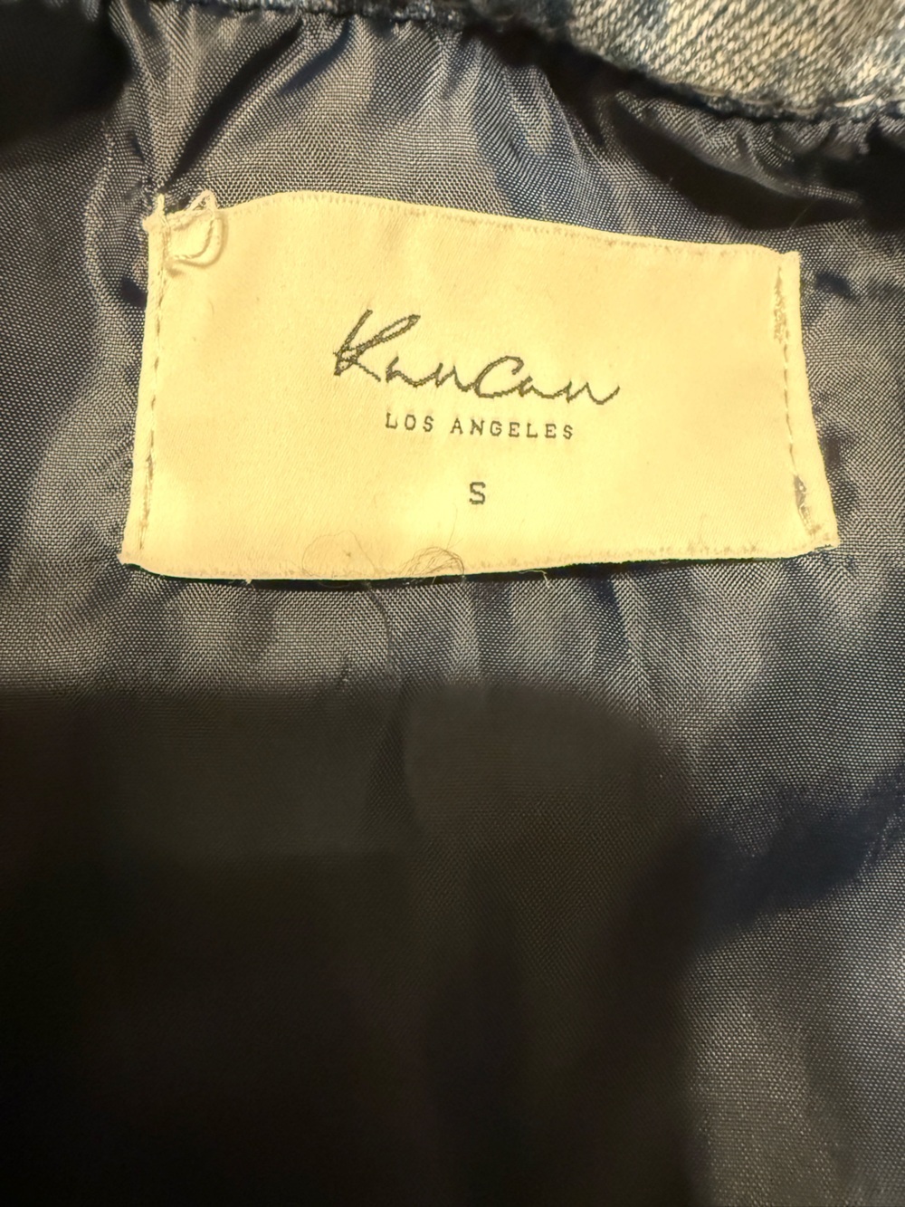 KanCan Navy Quilted Jacket - Small - Picture 10 of 10